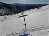 Planina Zajavornik - Debeli vrh above Lipanca